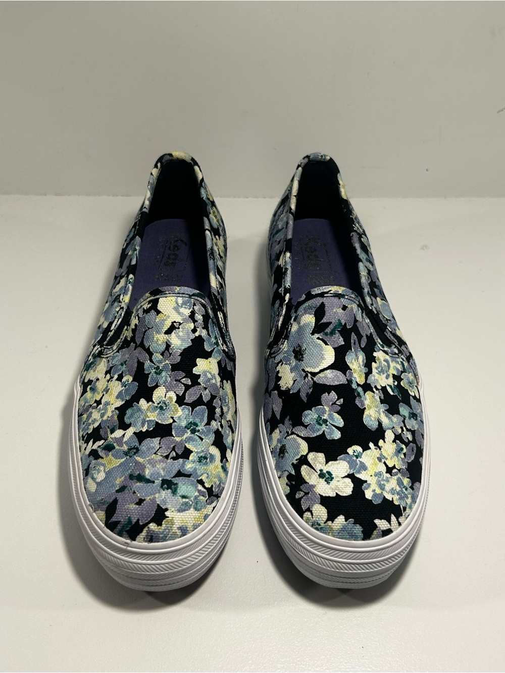 Keds Triple Decker Women’s 6.5 Floral Platform Slip On Sneakers WF62220